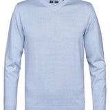 Pull basique col V en maille Whitefish - PETROL INDUSTRIES