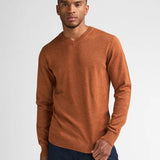 Pull col V - Orange - PETROL INDUSTRIES HOMME