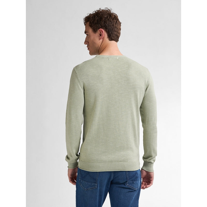 Pull col rond en pur coton - Light tan - PETROL INDUSTRIES HOMME