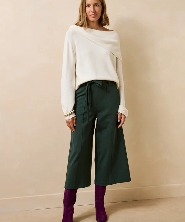 Pull drapé Gardane - Ecru - LA FÉE MARABOUTÉE