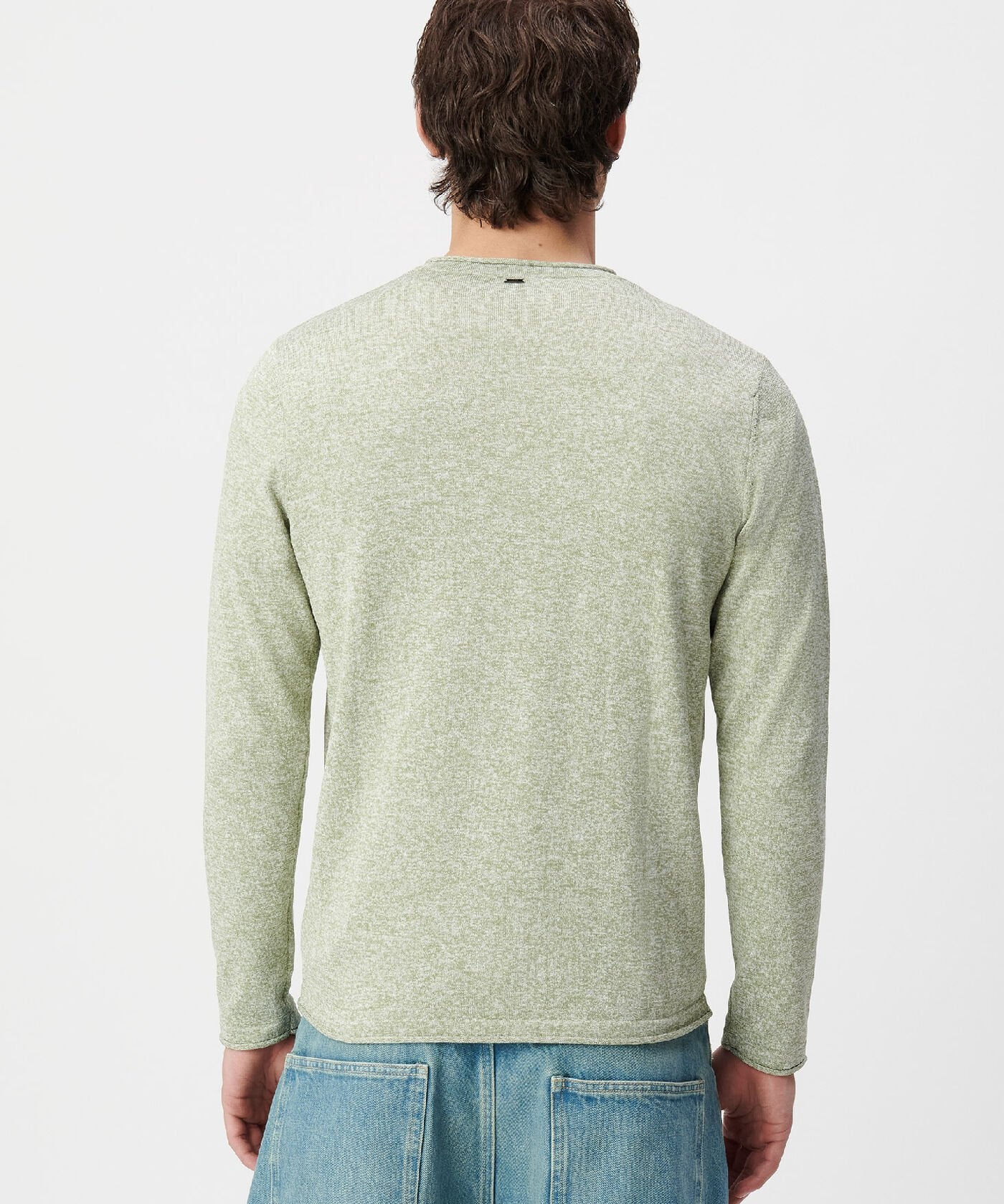 Pull léger en tricot mouliné pour homme M318143 - Emeraude - IKKS MEN