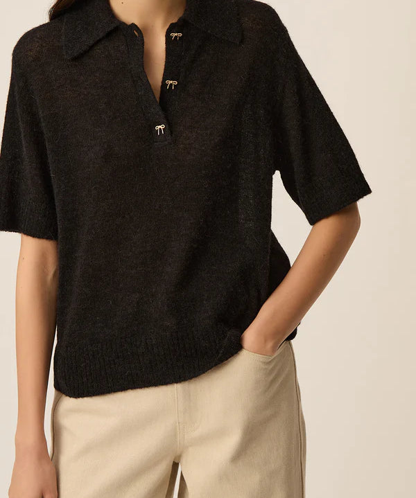 Pull polo manches courtes Cowboy - DES PETITS HAUTS