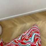 Robe longue sans manches ceinturée à motifs géométriques - Blanc - LOLA ESPELETA