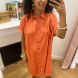 Robe chemise fluide - Curcuma - LOLA ESPELETA