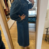 Robe chemise longue en jean Loreen - Stone - DES PETITS HAUTS