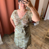 Animal print dress - Almond - IKKS