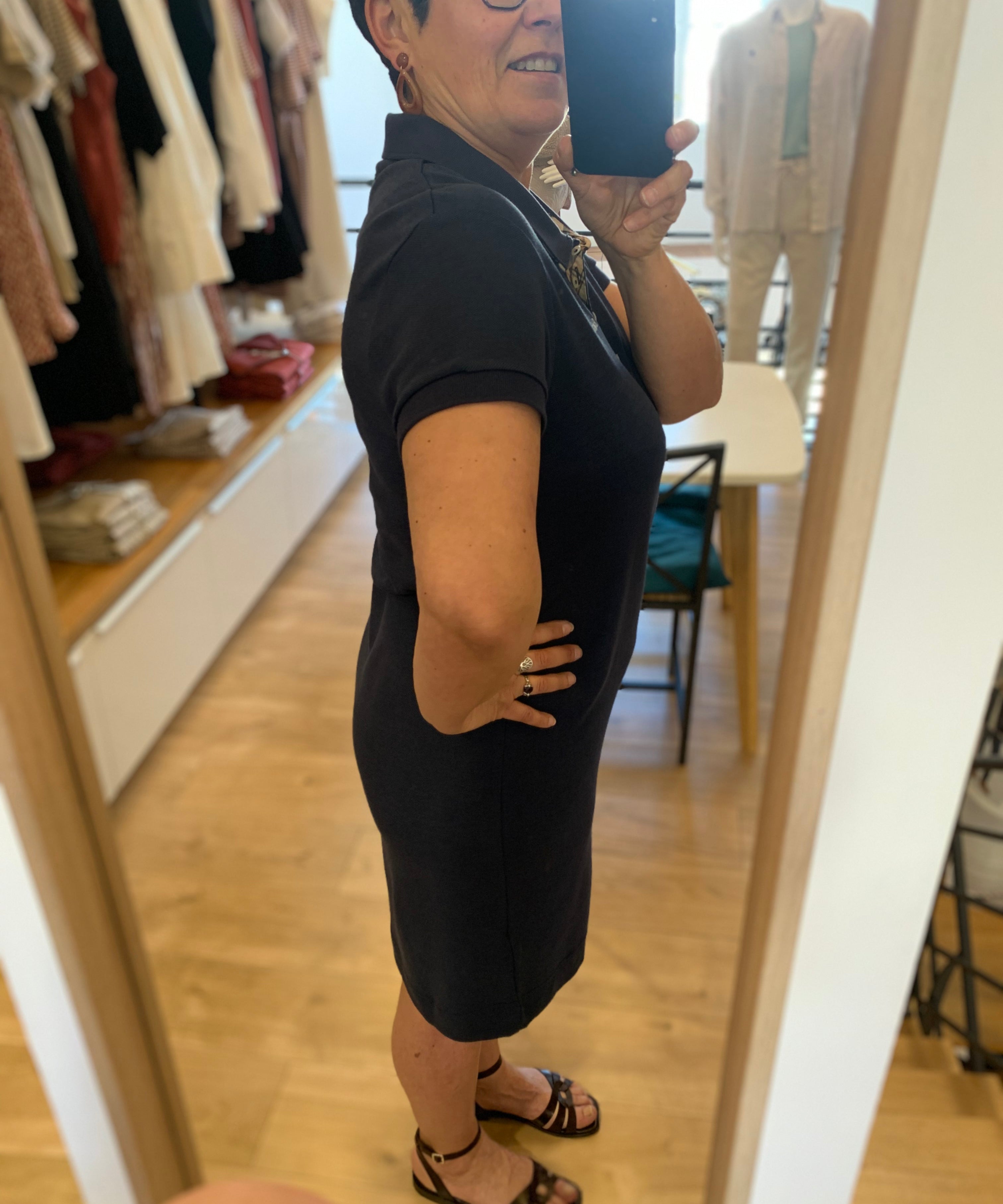 Robe polo midi NY13 - Marine - BARBOUR FEMME