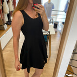 Robe courte patineuse col évasé Cuba - Noir - SUNCOO FEMME