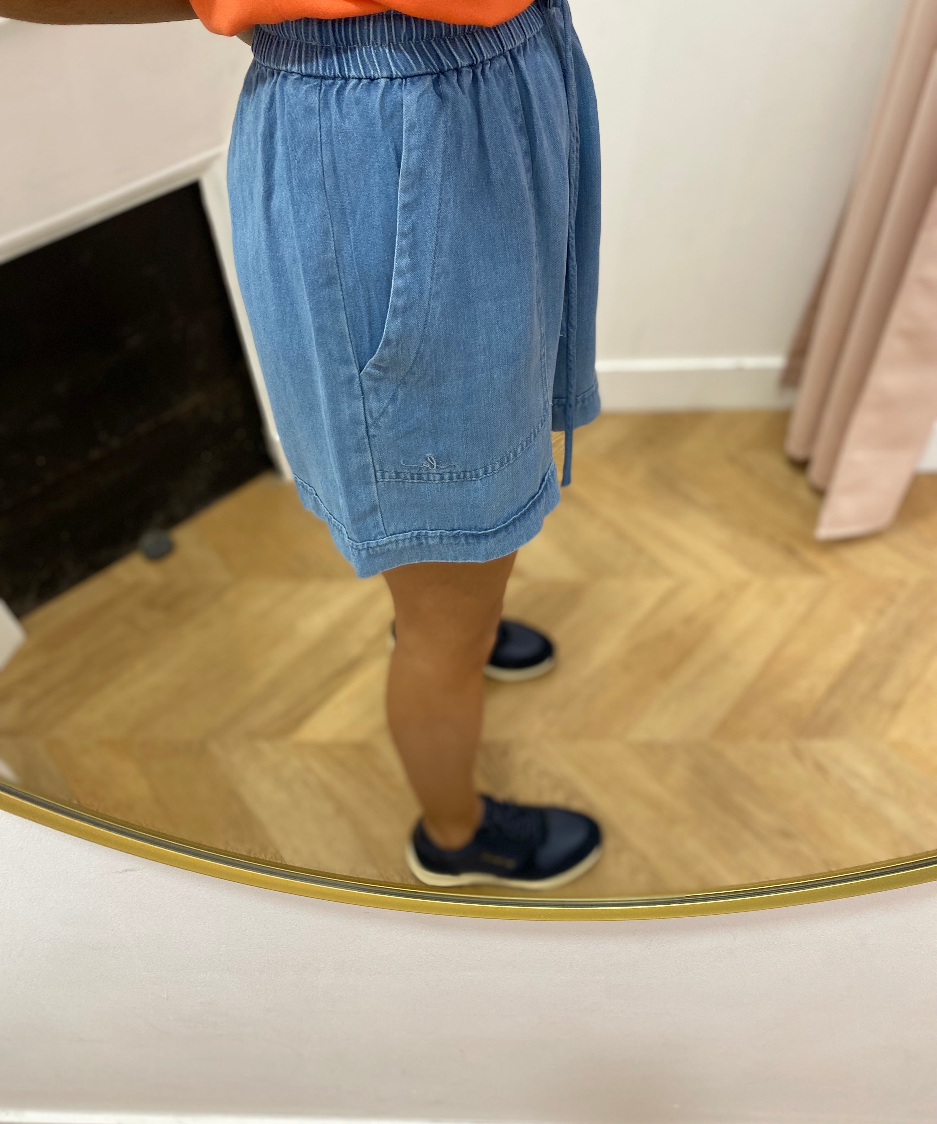 Short en jean large ceinturé - Bleach - LOLA ESPELETA
