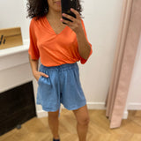 Short en jean large ceinturé - Bleach - LOLA ESPELETA
