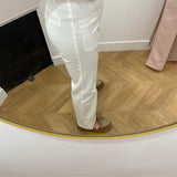 Jean flare Sonny - Ecru - LA PETITE ETOILE