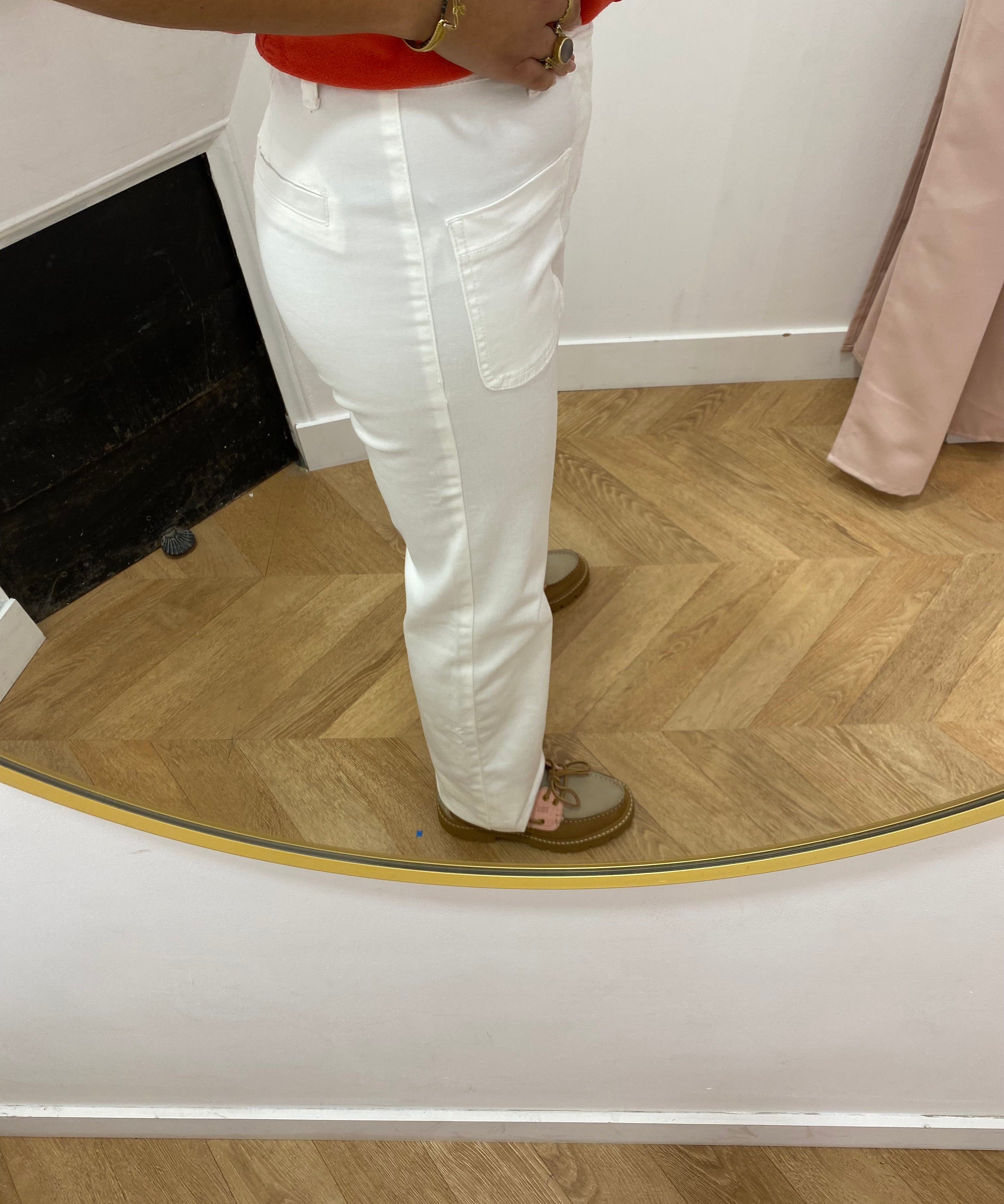 Jean flare Sonny - Ecru - LA PETITE ETOILE