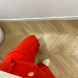 Jean flare Sonny - Rouge orange - LA PETITE ETOILE