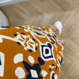 Pantalon droit 7/8 taille haute à motifs - Varsy - Cognac - GRACE & MILA