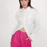 Pantalon de tailleur large à plis - Fushia - GRACE & MILA