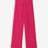 Pantalon de tailleur large à plis - Fushia - GRACE & MILA
