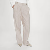 Pantalon de tailleur à plis Vanelis - Sable - GRACE & MILA