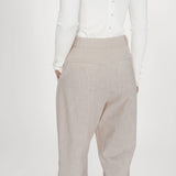 Pantalon de tailleur à plis Vanelis - Sable - GRACE & MILA