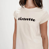 T-shirt manches courtes à message imprimé Vico - Chocolat - GRACE & MILA