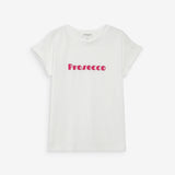 T-shirt à manches courte message imprimé Vico - Moca ou Fushia - GRACE & MILA