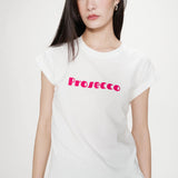 T-shirt à manches courte message imprimé Vico - Moca ou Fushia - GRACE & MILA