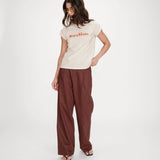 T-shirt à manches courte message imprimé Vico - Moca ou Fushia - GRACE & MILA