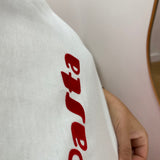 T-shirt manches courtes à message imprimé Vico - Rouge - GRACE & MILA