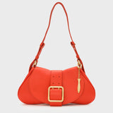 Sac à bandoulière en cuir Chapot - Tangerine - FABIENNE CHAPOT