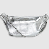 Sac banane en cuir matelassé B395049 - Argenté - IKKS BAGS