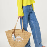 Sac cabas en raphia naturel Nico At Sea - Sable - FABIENNE CHAPOT