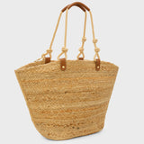 Sac cabas en raphia naturel Nico At Sea - Sable - FABIENNE CHAPOT