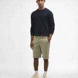 Short chino en coton twill délavé - Vert laurier - BARBOUR HOMME