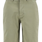 Short chino en coton twill délavé - Vert laurier - BARBOUR HOMME