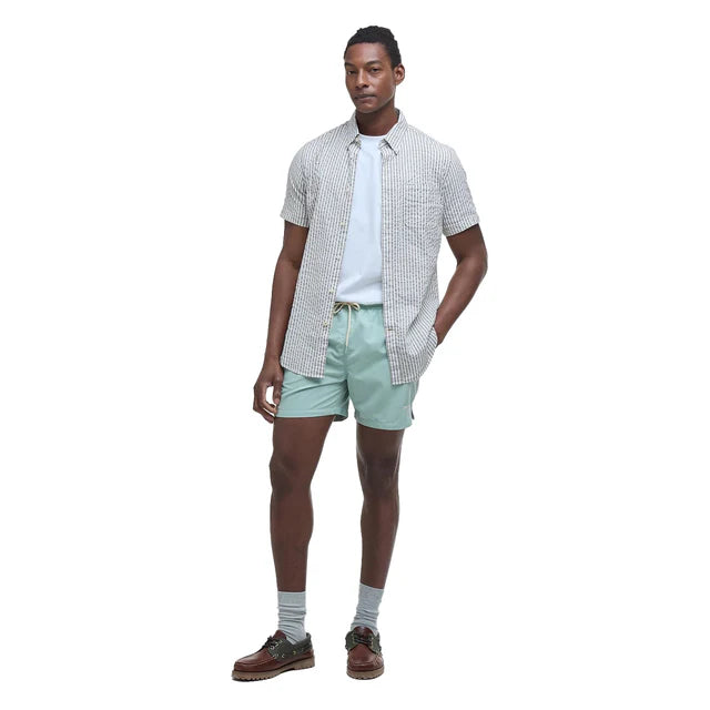 Short de bain Staple Logo 5 - Vert pomme - BARBOUR HOMME