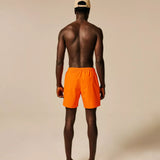 Short de bain stretch uni Xerti - Orange - SUN VALLEY HOMME