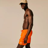Short de bain stretch uni Xerti - Orange - SUN VALLEY HOMME