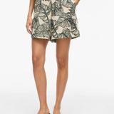 Short taille haute évasé à motif brodés all-over Viflura - Birch - VILA