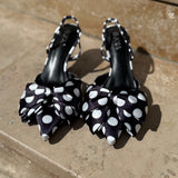 Slingback à nœuds à pois - LORA face