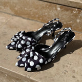 Slingback à nœuds à pois - LORA ioncliné