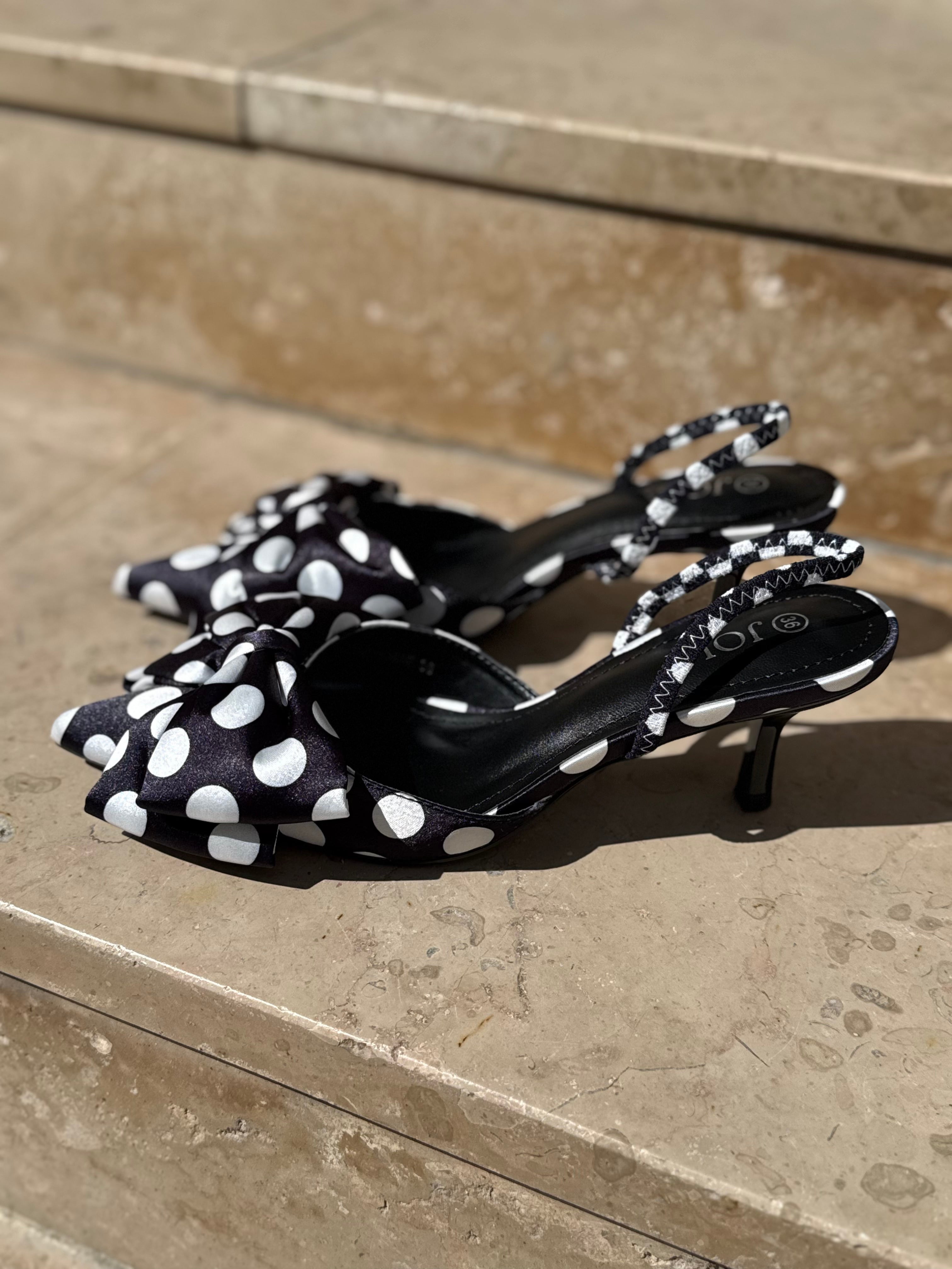 Slingback à nœuds à pois - LORA incliné