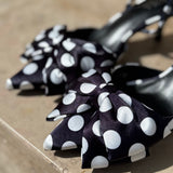 Slingback à nœuds à pois - LORA détails