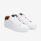 Sneakers en cuir pour homme Sparkle - Blanc & Marine - SCHMOOVE MEN