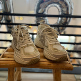 Sneakers plateforme pour femme Carter 2.0 Tech - Blanc doré - NO NAME