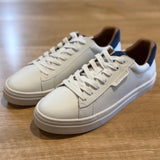 Sneakers en cuir pour homme Sparkle - Blanc & Marine - SCHMOOVE MEN