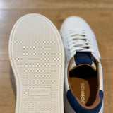 Sneakers en cuir pour homme Sparkle - Blanc & Marine - SCHMOOVE MEN