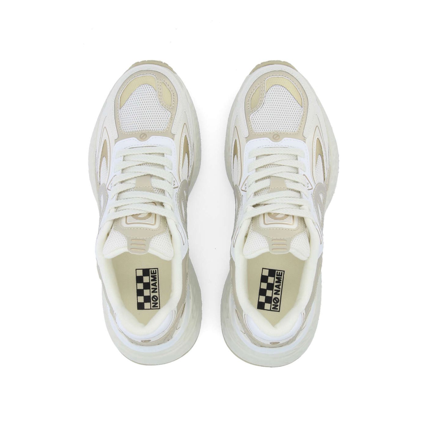 Sneakers plateforme pour homme Carter 2.0 Tech - Blanc doré - NO NAME