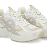 Sneakers plateforme pour femme Carter 2.0 Tech - Blanc doré - NO NAME