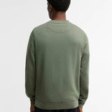 Vue de dos du sweat-shirt Prep vert thym BARBOUR HOMME