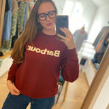 Sweat Harland - Rouge canneberge - BARBOUR FEMME