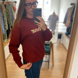 Sweat Harland - Rouge canneberge - BARBOUR FEMME